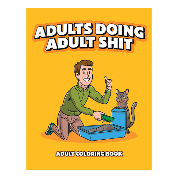 Wood Rocket Adults Doing Adult Shit Adult Coloring Book - 8.5