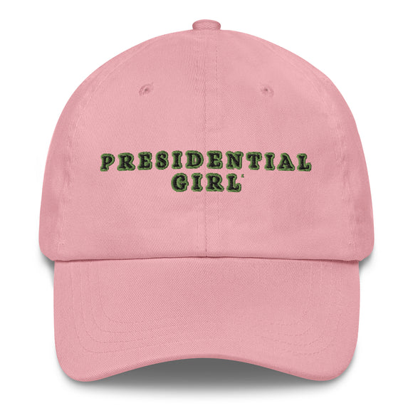PRESIDENTIAL GIRL- GREEN AND BLACK CAP