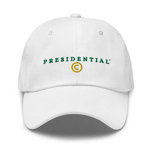 Presidential  White Hat (Green and Gold)
