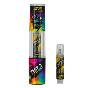 Lemon Gelato 1g THCA + D8 Live Resin Cartridge | Terp 8
