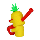 Cool Guy Pineapple Secret Stash Silicone Hand Pipe - 4"