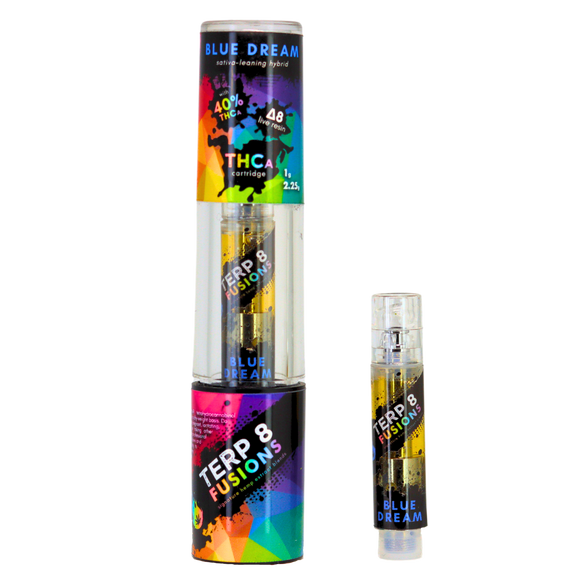 1-Gram Blue Dream THCA + D8 Live Resin Cartridge