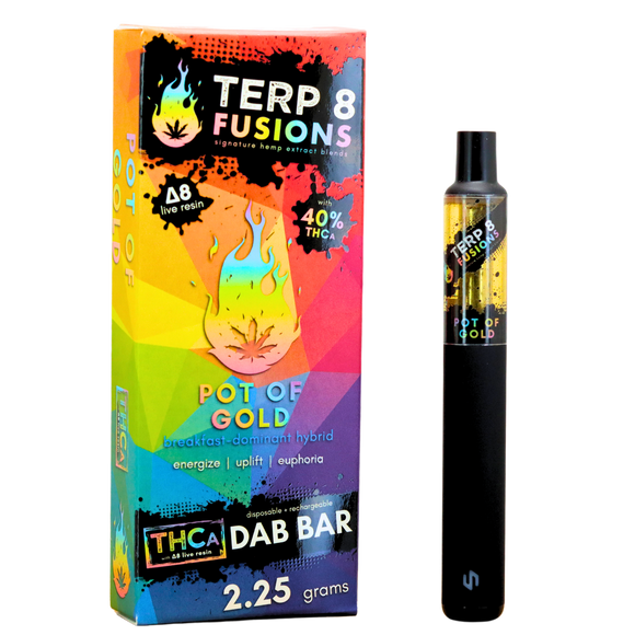 2.25-Gram Pot of Gold THCA + D8 Live Resin Disposable Dab Bar