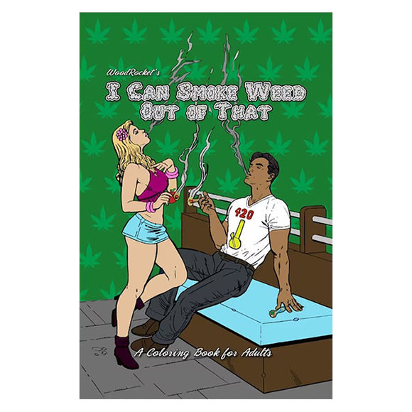 Wood Rocket I Can Smoke Adult Coloring Book - 8.5