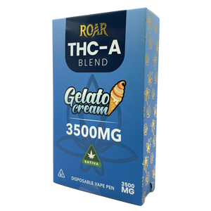 Roar THC-A Blend Disposable Vape 3500MG - Gelato Cream (Sativa)