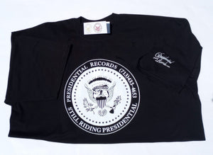 PRESIDENTIAL RECORDS - Presidential Seal Vintage 1998 "Still Riding Presidential" White and Black