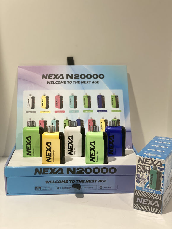 Nexa Blue Razz N20000 Puffs 5 Count Box - 
