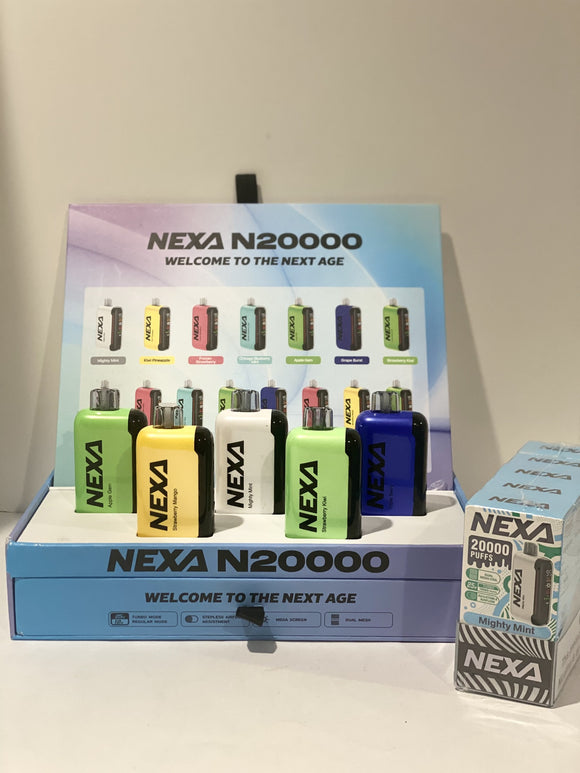 NEXA Mighty Mint N20000 Puffs 5 Count Box $75.00  - 