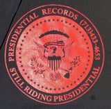 PRESIDENTIAL RECORDS - Presidential Seal Vintage 1998 "Still Riding Presidential" Red and Black