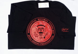 PRESIDENTIAL RECORDS - Presidential Seal Vintage 1998 "Still Riding Presidential" Red and Black