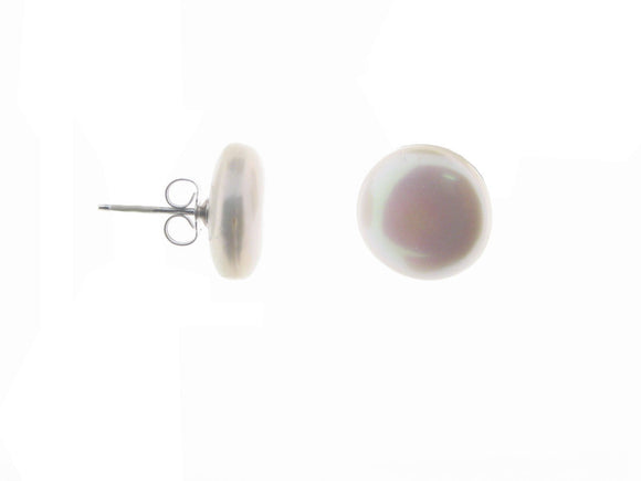 Coin Pearl Studs, 11-12mm - Presidential Brand (R)