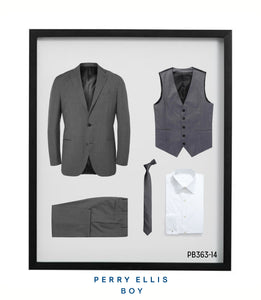 PB363-14 Perry Ellis Boys Suit Light Grey Suits - Presidential Brand (R)