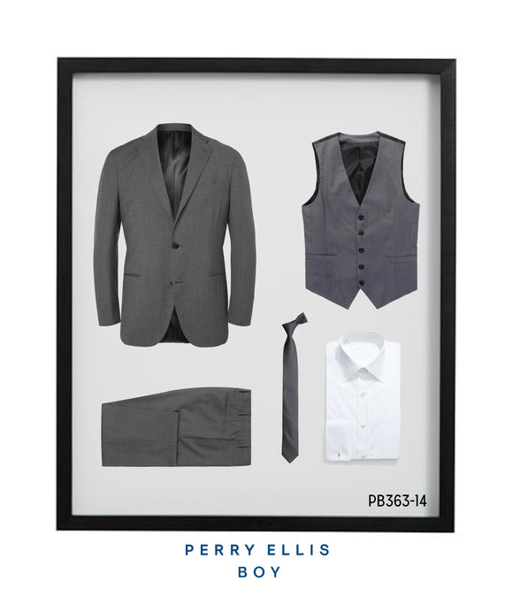 PB363-14 Perry Ellis Boys Suit Light Grey Suits - Presidential Brand (R)
