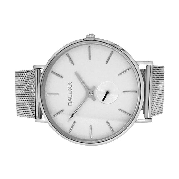 Subdial Steel Mesh Watch White Dial - Presidential Brand (R)
