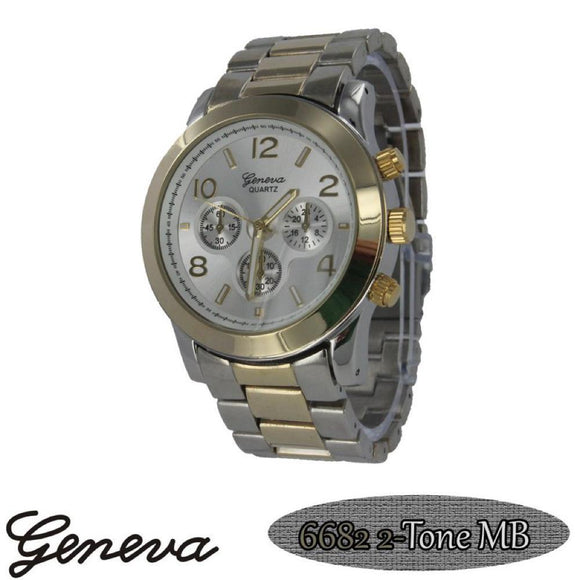 Classic Techno Pave Watch 2-Tone - Presidential Brand (R)