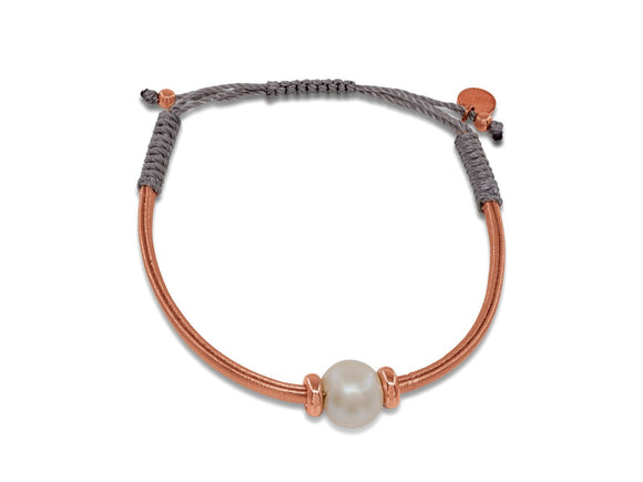 Pearl & Rose Leather Bracelet - Presidential Brand (R)