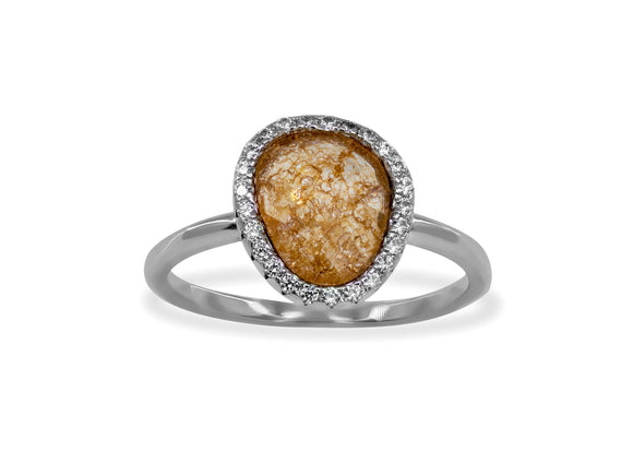 Sterling Silver Peach Paraiso Band Ring - Presidential Brand (R)