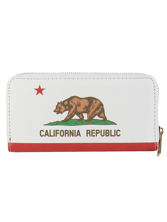 BIG BEAR PRINT VINYL CLUTCH WALLET - Presidential Brand (R)