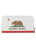 BIG BEAR PRINT VINYL CLUTCH WALLET - Presidential Brand (R)