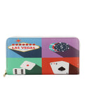 VEGAS PRINT VINYL CLUTCH WALLET - Presidential Brand (R)