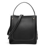 Womens Everyday Stylish Vegan Leather Bucket Bag - Presidential Brand (R)