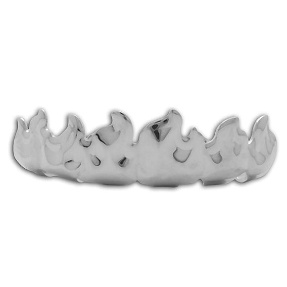 On Fire Custom Platinum Teeth Grillz - Presidential Brand (R)