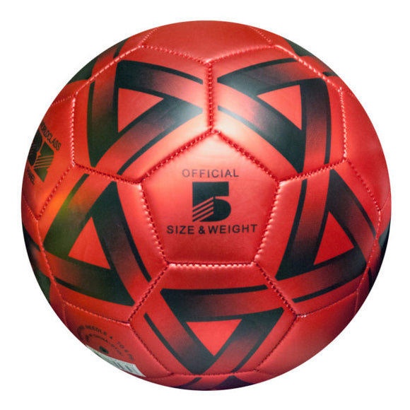 Size 5 Metallic Red & Black Soccer Ball - Presidential Brand (R)