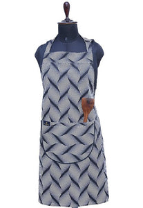 Stylish Cotton Printed Front Pocket And Ties Apron - Presidential Brand (R)