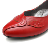 Women Shoes Leaf Comfortable Causal Slip On Flats - Presidential Brand (R)