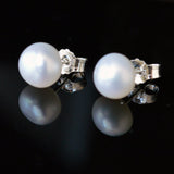 Essential 7mm Cultured Pearl Stud Earrings - Presidential Brand (R)