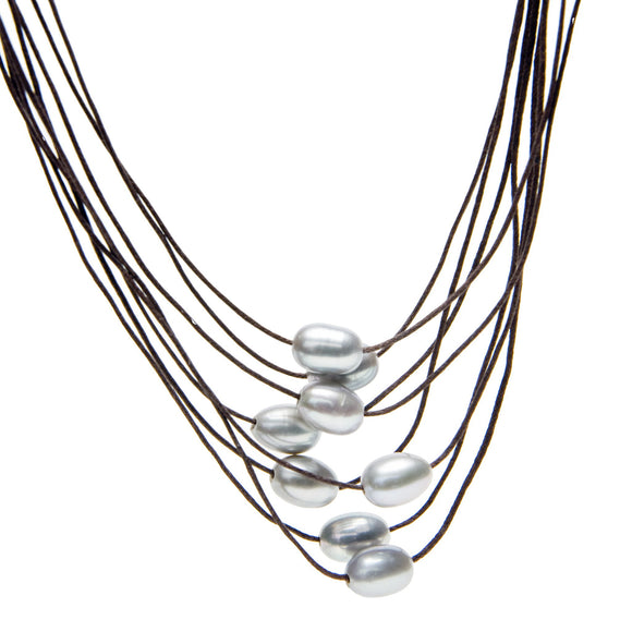 Birkita Multi-Strand Pearl Necklace - Presidential Brand (R)