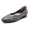 Women Shoes Leaf Comfortable Causal Slip On Flats - Presidential Brand (R)