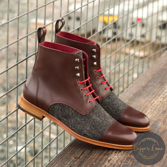 Women's Lace Up Captoe Boot