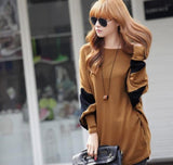 Womens Loose Fit Batwing Striped Top - Presidential Brand (R)