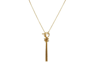 Swarovski Pearl Tassel Cluster Necklace - Presidential Brand (R)