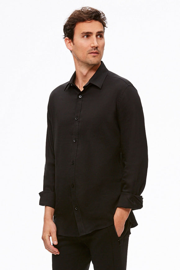 The Trotter Button Up  | Regular Fit Shirt | Obsidian - Presidential Brand (R)