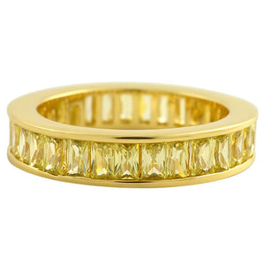 Canary Baguette Eternity CZ Ring - Presidential Brand (R)