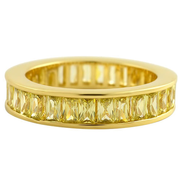 Canary Baguette Eternity CZ Ring - Presidential Brand (R)