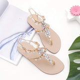 Women's Gladiator Sandals with Rhinestones - Presidential Brand (R)