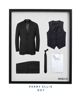 PB363-13 Perry Ellis Boys Suit Dk Grey Suits - Presidential Brand (R)