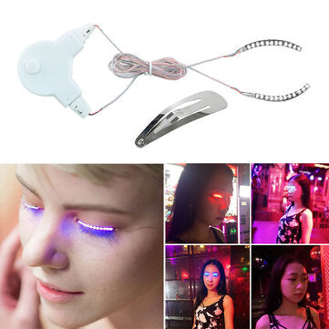 LED Eyelashes Eyelid False Eyelashes Unisex LED Light Eye Lash Fashion Icon - Presidential Brand (R)