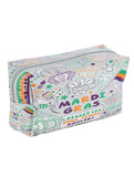 MARDI GRAS PRINT VINYL MAKEUP POUCH - Presidential Brand (R)