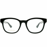 Gucci Men's GG0005O-001 Black Transparent Lens Eyeglasses