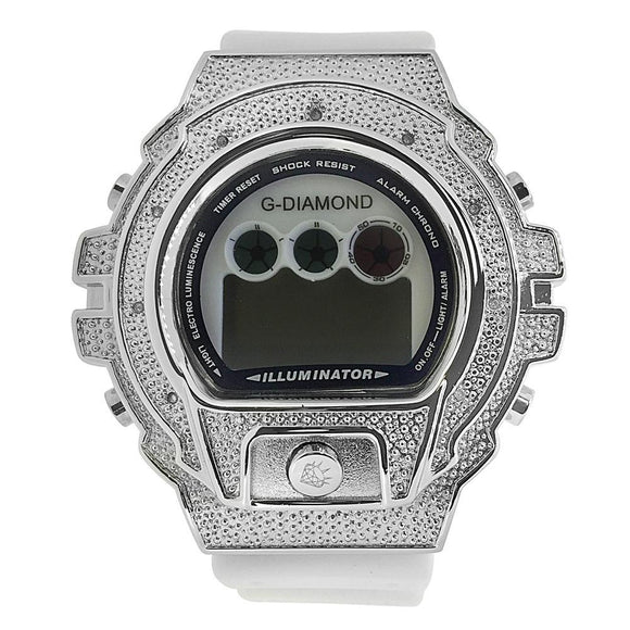 Digital White Band .10 Diamond Watch - Presidential Brand (R)