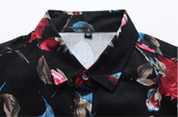 Mens Red Floral Shirt - Presidential Brand (R)