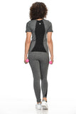 Diamante Women's Power Flex Yoga Pant Legging Sportswear - Style C163 - Presidential Brand (R)
