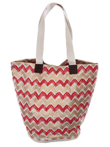 CHEVRON PRINT BEACH TOTE - Presidential Brand (R)