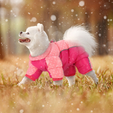 Reflective Dog Winter Clothes Coat Warm Dogs Down Jacket Jumpsuit Male/Female Pet Clothing Point Outfit For Small Medium Dogs