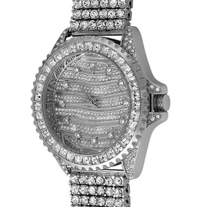 Wavy Watch  6 Row Ice Band - Presidential Brand (R)