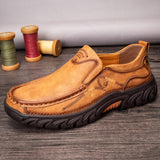 Men Non Slip Outdoor Business Casual Slip On Leather Shoes - Presidential Brand (R)